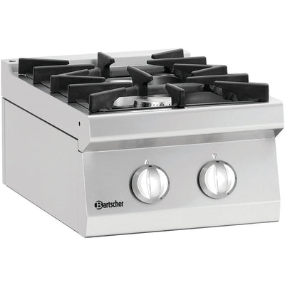 Bartscher Gas Range S700 Countertop Model – 2 Burners, 14.7 kW
