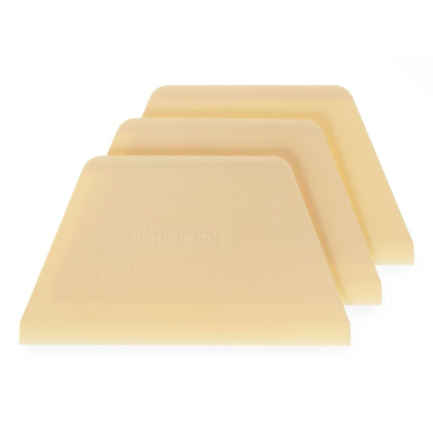 HENDI Teigschaber trapezförmig – 216 × 128 mm, 3 Stück HENDI