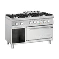 Gasherd 6 Flammen, E-Backofen GN 2/1 Bartscher