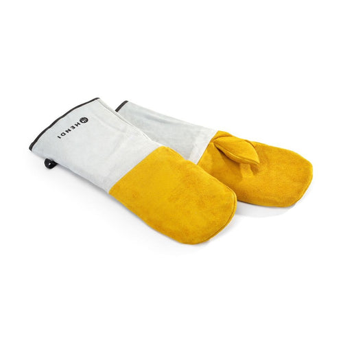 HENDI Grillhandschuhe Leder 460 mm – bis 250 °C, 2 Stück