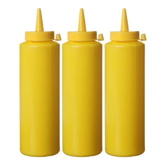 Spenderflaschen, 3er Set, HENDI, 0,2L, Transparent, 3 Stk., ⌀50x H 185mm HENDI
