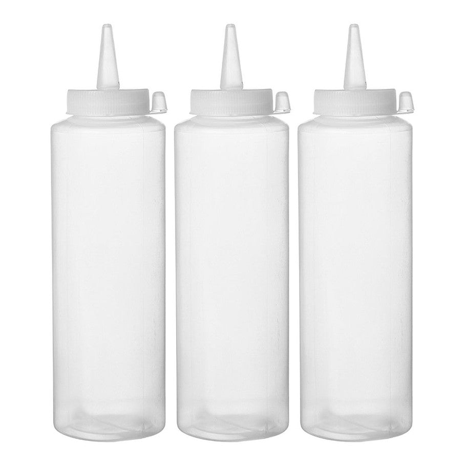 HENDI Spenderflaschen 3er-Set – 3 × 0,35 L, transparent