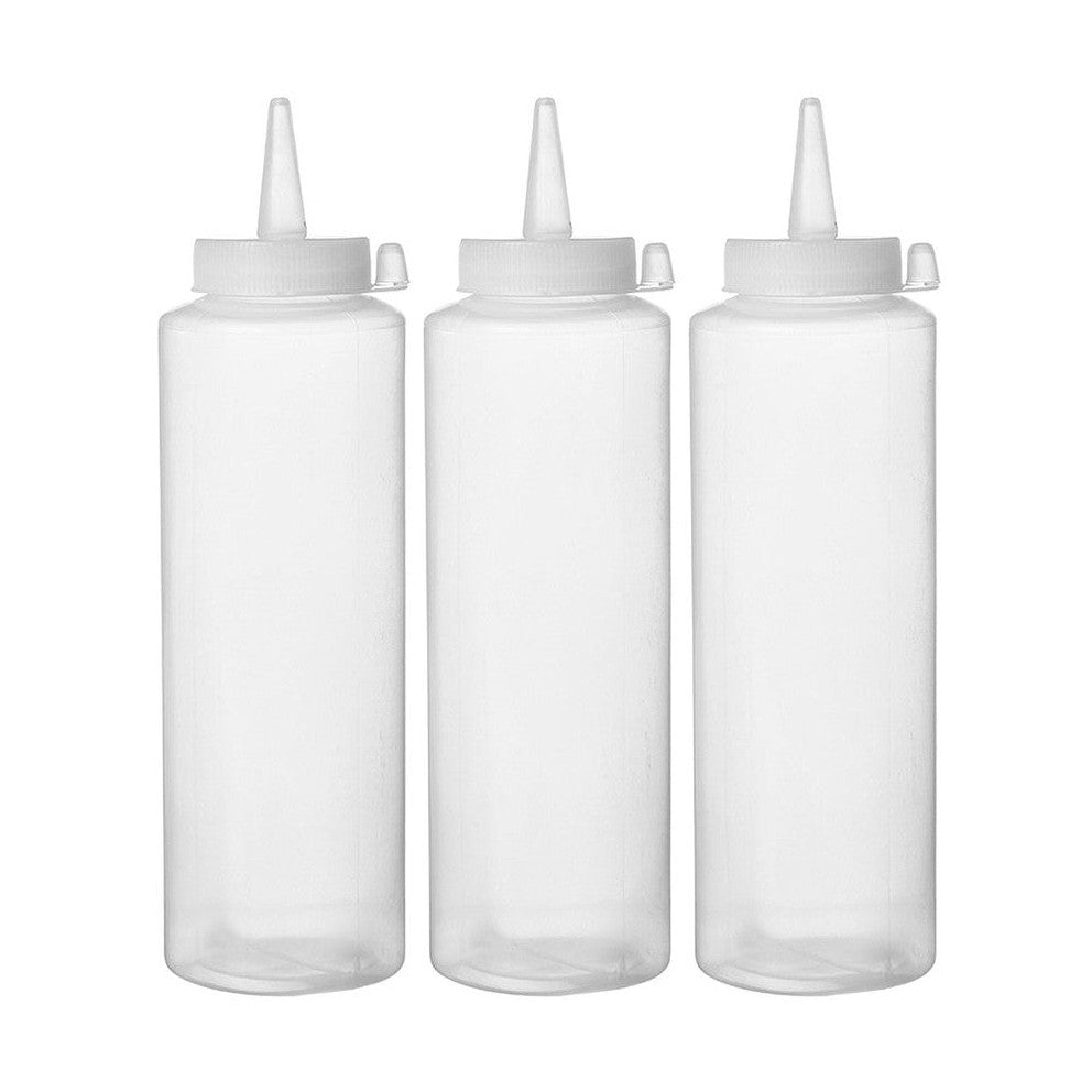 HENDI Spenderflaschen 3er-Set – 3 × 0,35 L, transparent HENDI