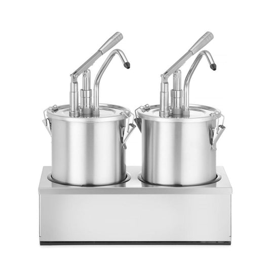 Saucenspender, Edelstahl, Zweier-Set, HENDI, 9L, 400x200x H 440mm HENDI