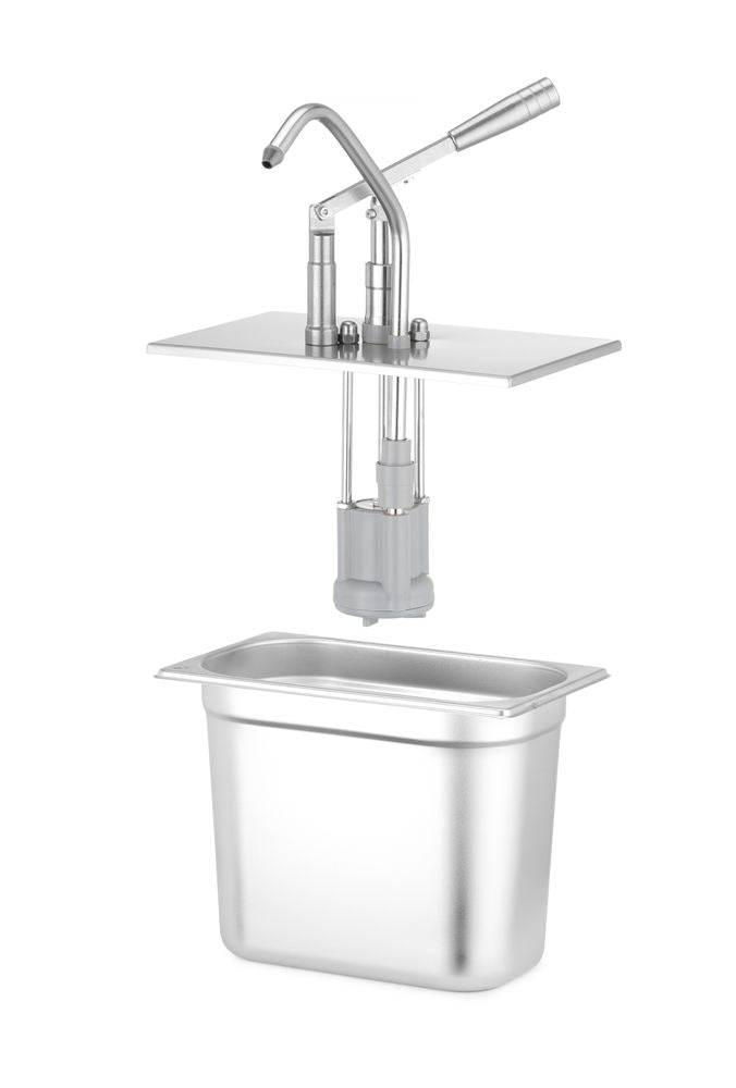HENDI Deckel mit Spender GN 1/4 – Edelstahl 18/8