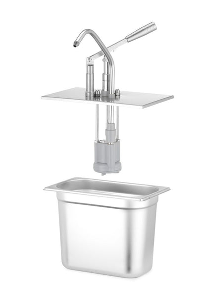 HENDI Deckel mit Spender GN 1/4 – Edelstahl 18/8