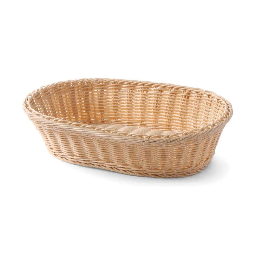 HENDI Brotkorb oval – 380 × 270 mm, Edelstahlrahmen HENDI