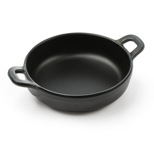 Miniatur-Pfanne aus Melamin, rund, HENDI, Schwarz, 150x115x H 37mm HENDI