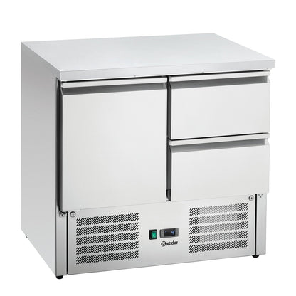 Mini-Kühltisch 900T1S2, 1 Tür, 2 Schubl. Bartscher