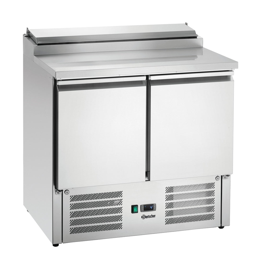 Bartscher Vorbereitungskühltisch 900T2 – 2 Türen, Kühlwanne 5 × GN 1/6 Bartscher