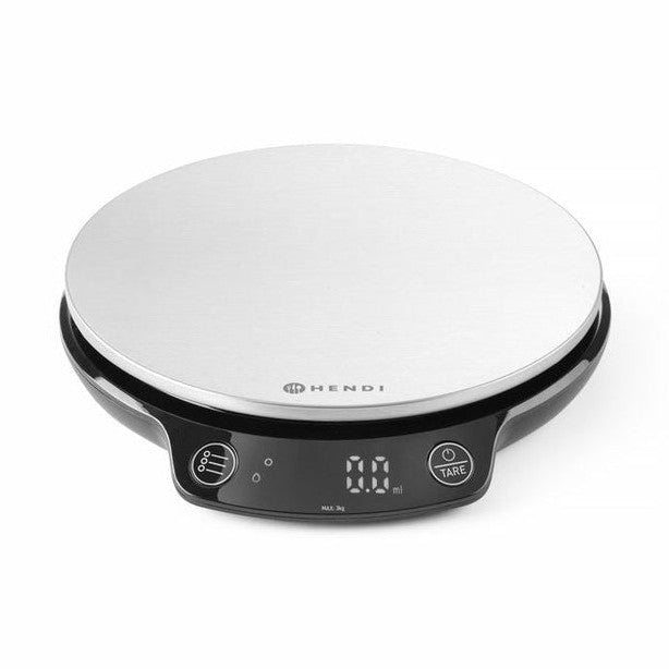 HENDI Küchenwaage 3 kg – Teilung ab 0,1 g, Tara HENDI