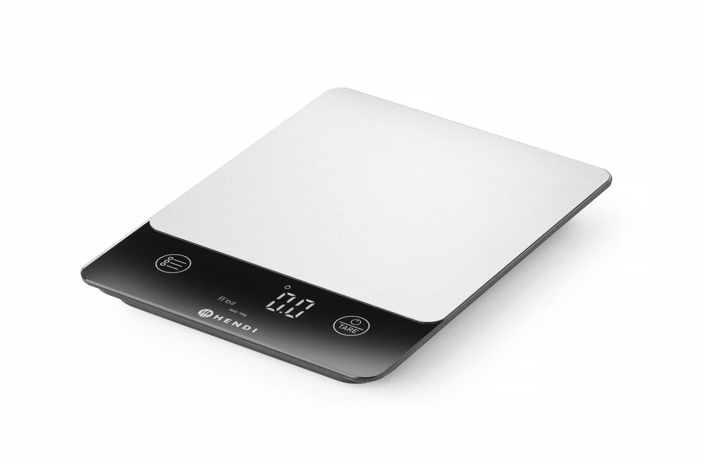 HENDI Küchenwaage – 10 kg, IP67, mit Akku