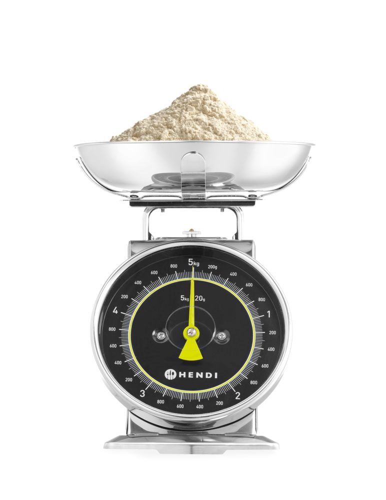 HENDI Küchenwaage mechanisch – bis 5 kg, Edelstahl