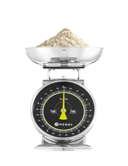 HENDI Küchenwaage mechanisch – bis 5 kg, Edelstahl