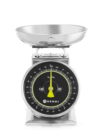 HENDI Küchenwaage mechanisch – bis 5 kg, Edelstahl