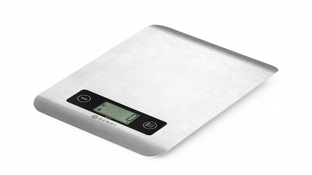 HENDI Küchenwaage 5 kg – Edelstahl, Auto-Tara