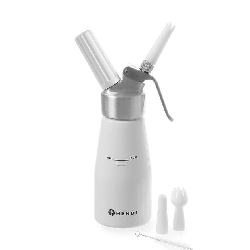 HENDI Sahnespender Kitchen Line – 0,25 L, weiss HENDI