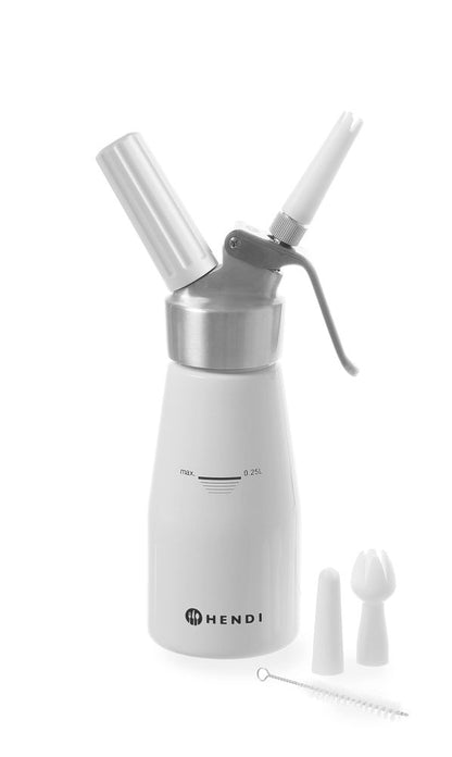 HENDI Sahnespender Kitchen Line – 0,25 L, weiss