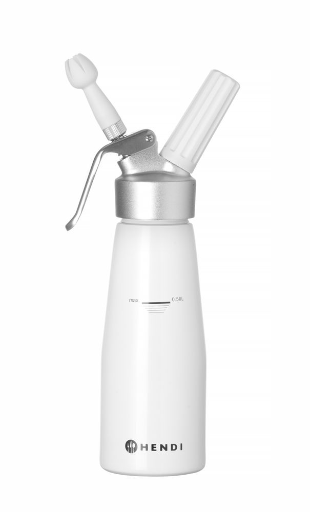 HENDI Sahnespender Kitchen Line – 0,5 L, weiss
