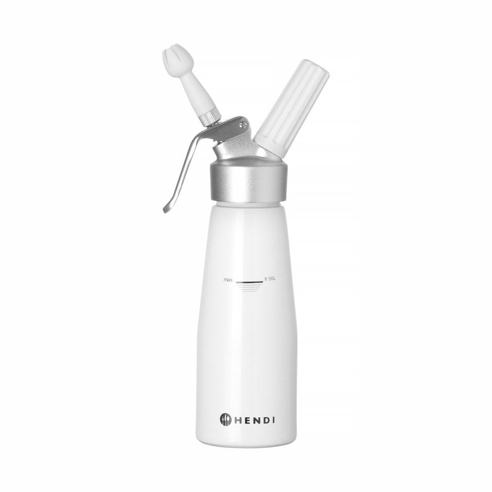 HENDI Sahnespender Kitchen Line – 0,5 L, weiss HENDI