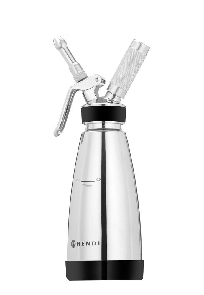 HENDI Thermo-Sahnespender 0,5 L – doppelwandig, heiss und kalt