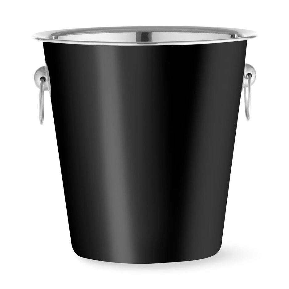BarUp Champagnerkühler 3,3 l – Schwarz, mit Ringgriffen