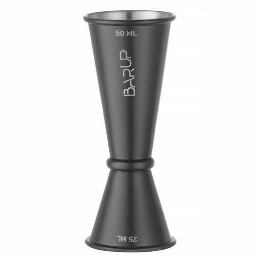 Barmaß 25/50 ml, BarUp, Schwarz, ⌀45x H 110mm BarUp