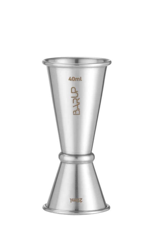 BarUp Jigger 20/40 ml – matt, mit Griffring