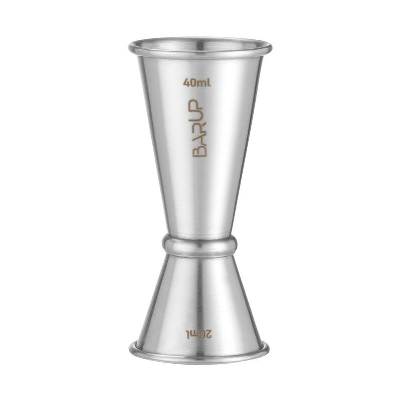BarUp Jigger 20/40 ml – matt, mit Griffring