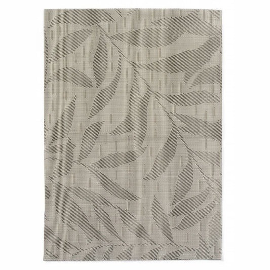 Platzset, Blätter, HENDI, Hellgrau, 6 Stk., 450x300mm HENDI