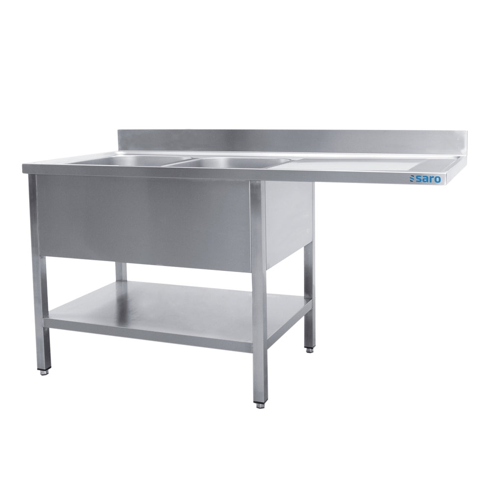 SARO Spülcenter 2 Becken, links - B 2000 x T 600 mm SARO
