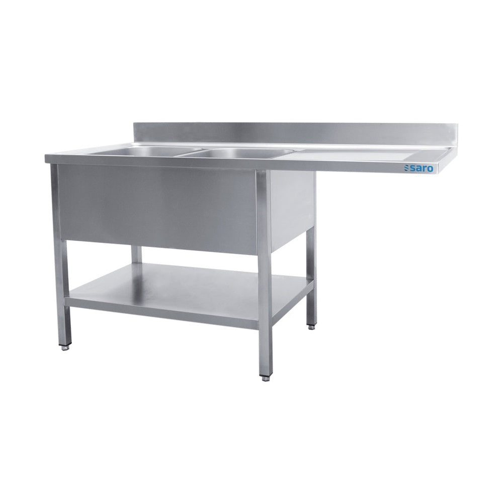 SARO Spülcenter 2 Becken, links - B 2000 x T 600 mm SARO