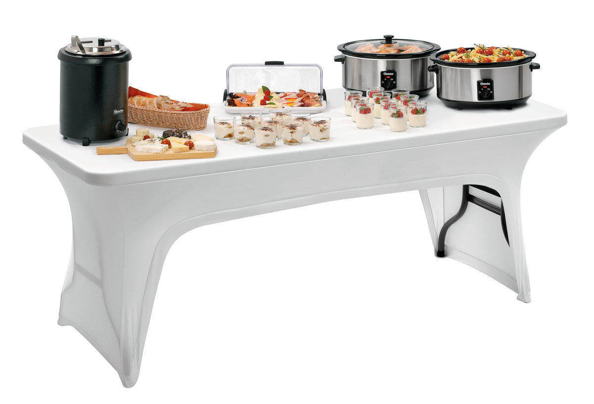 Bartscher Bankett-Husse 1830-W – weiss, für Tische bis 1830 × 760 mm Bartscher