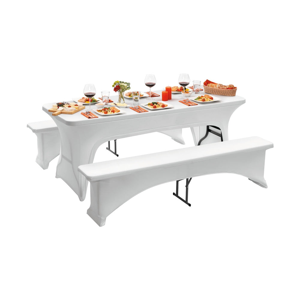 Bartscher Hussen-Set Multi 1830-W – 1 Tisch- und 2 Bank-Hussen Bartscher
