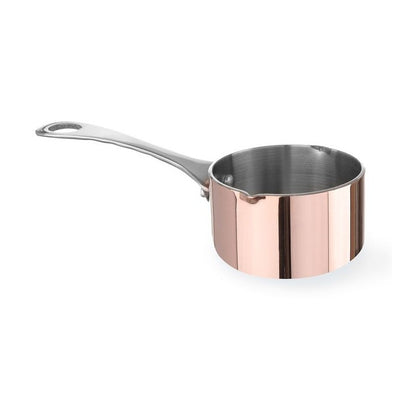 HENDI Miniature saucepan with pouring spout – 0.16 L, Ø 75 mm
