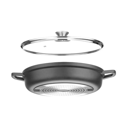 HENDI Kasserolle Antihaft 4,3 L – Aluminiumguss, induktionsgeeignet