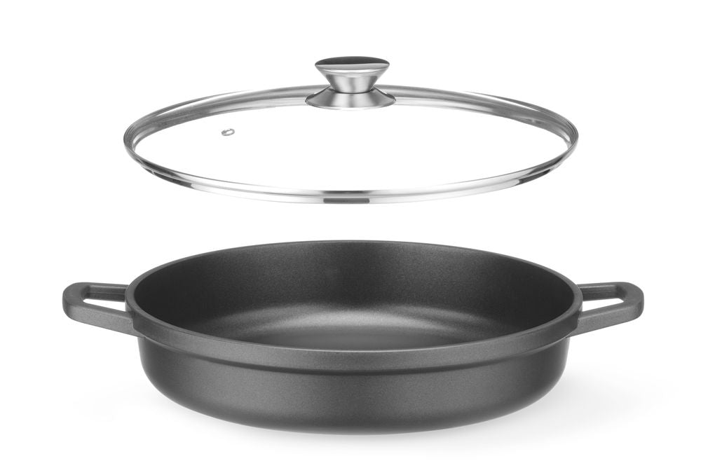 HENDI Kasserolle Antihaft 4,3 L – Aluminiumguss, induktionsgeeignet
