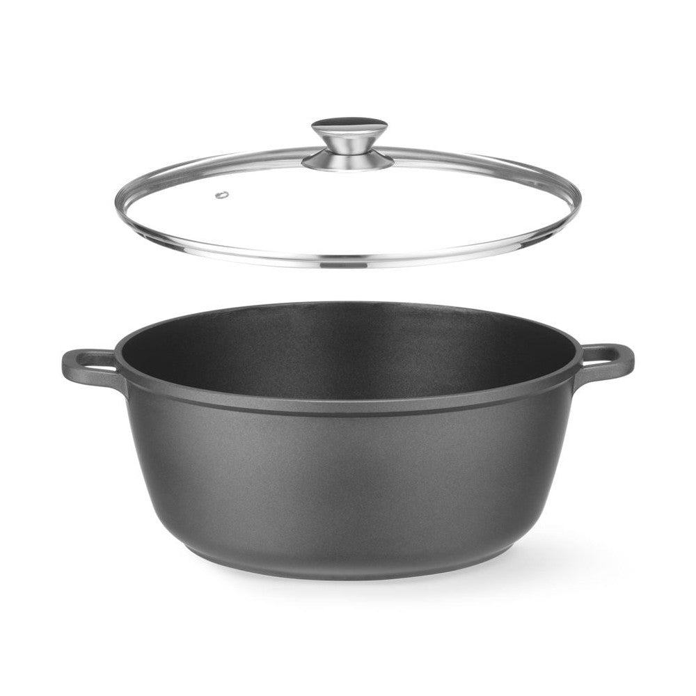 HENDI Kasserolle Antihaft 7 L – Aluminiumguss, induktionsgeeignet