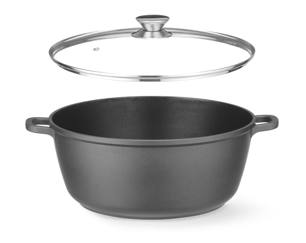 HENDI Kasserolle Antihaft 7 L – Aluminiumguss, induktionsgeeignet