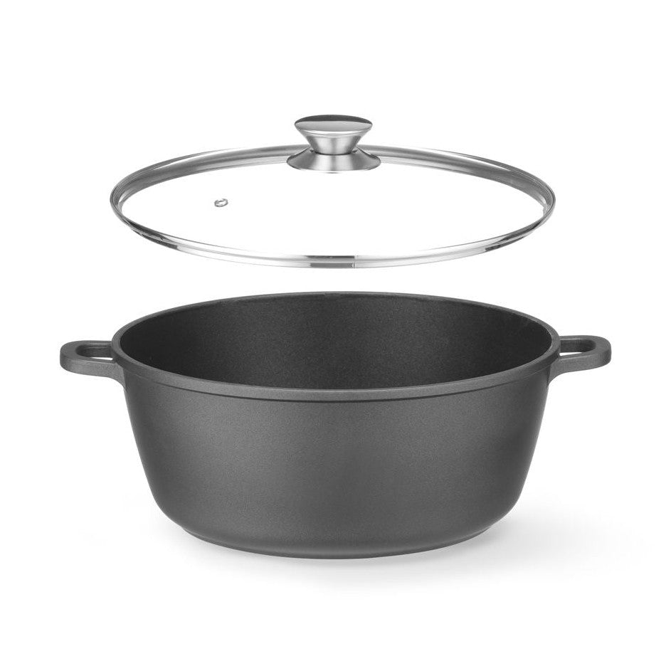 HENDI Kasserolle Antihaft 7,5 L – Aluminiumguss, induktionsgeeignet