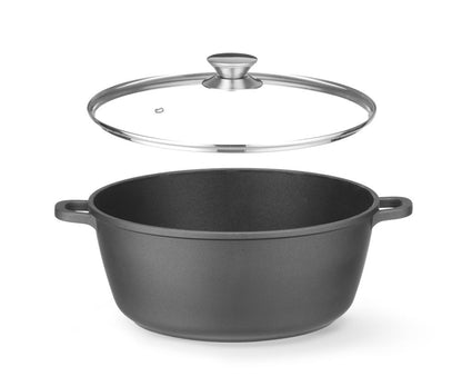 HENDI Kasserolle Antihaft 7,5 L – Aluminiumguss, induktionsgeeignet