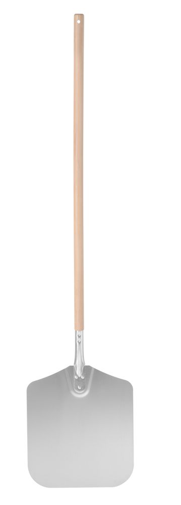 HENDI Pizzaschaufel quadratisch, langer Holzgriff – 305 × 1320 mm