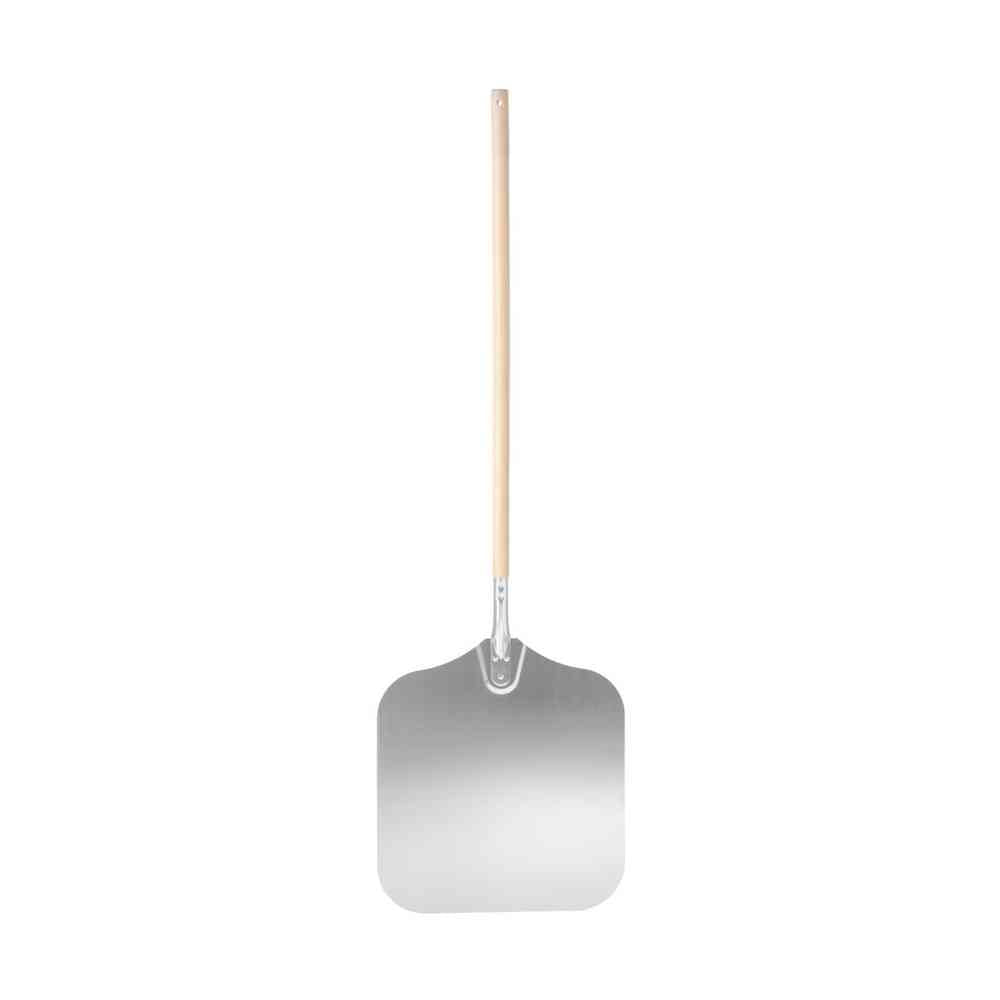 HENDI Pizzaschaufel quadratisch, langer Holzgriff – 405 × 1320 mm HENDI