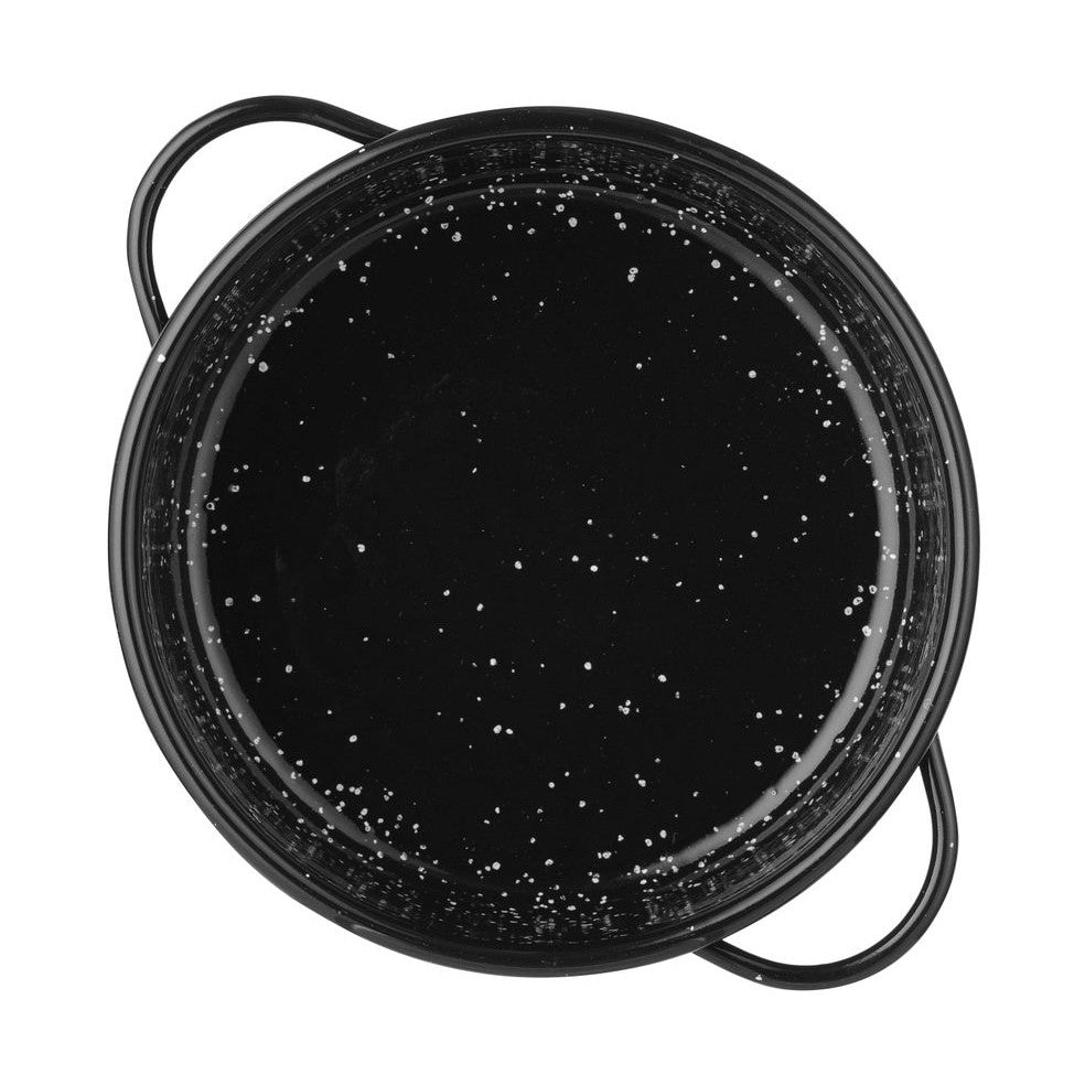 HENDI Auflaufform emailliert Ø 160 mm – rund, Schwarz