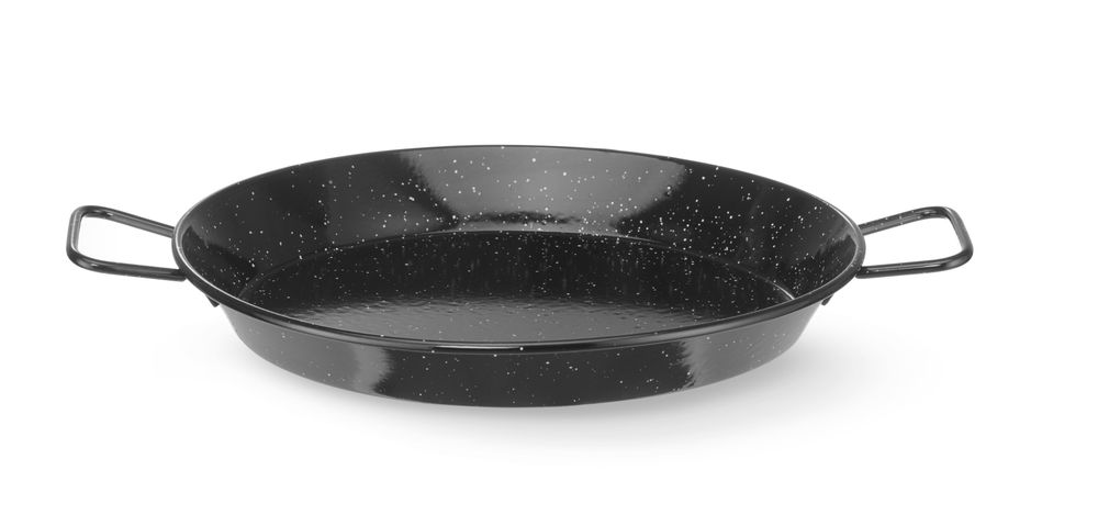 HENDI Emaillierte Pfanne Ø 340 mm – 2 Griffe, spülmaschinengeeignet
