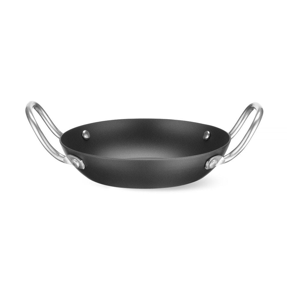 HENDI Servierpfanne Karbonstahl – Ø 144 mm, 2 Griffe