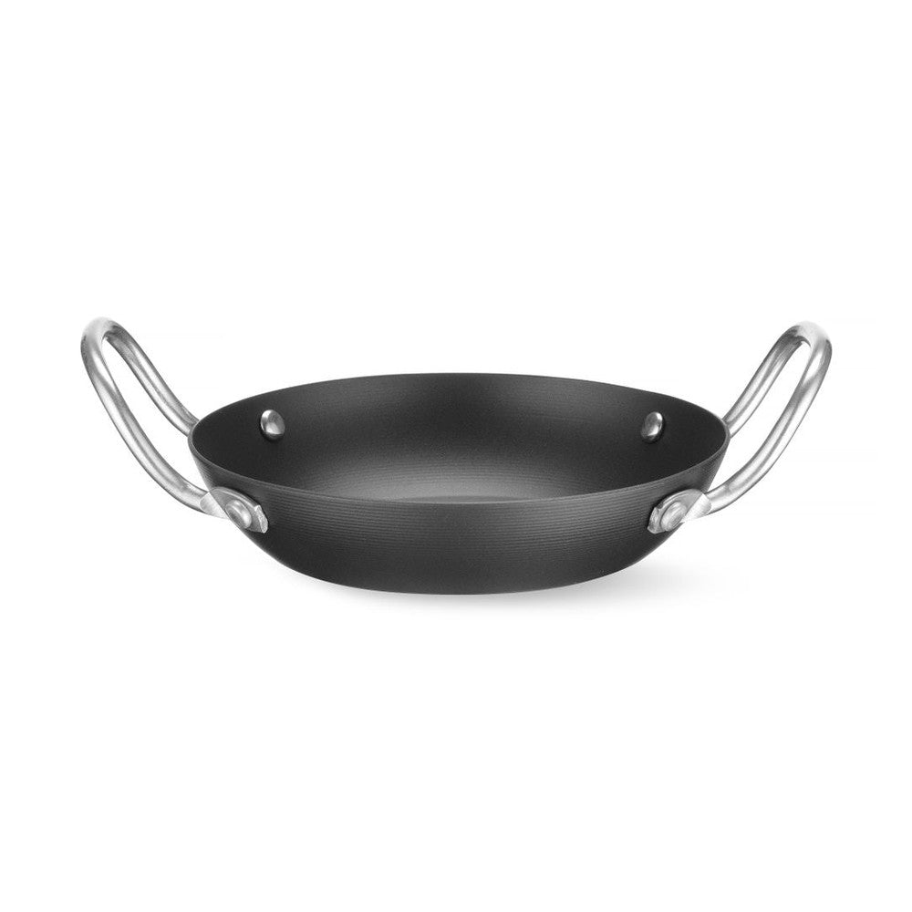 HENDI Servierpfanne Karbonstahl – Ø 164 mm, 2 Griffe