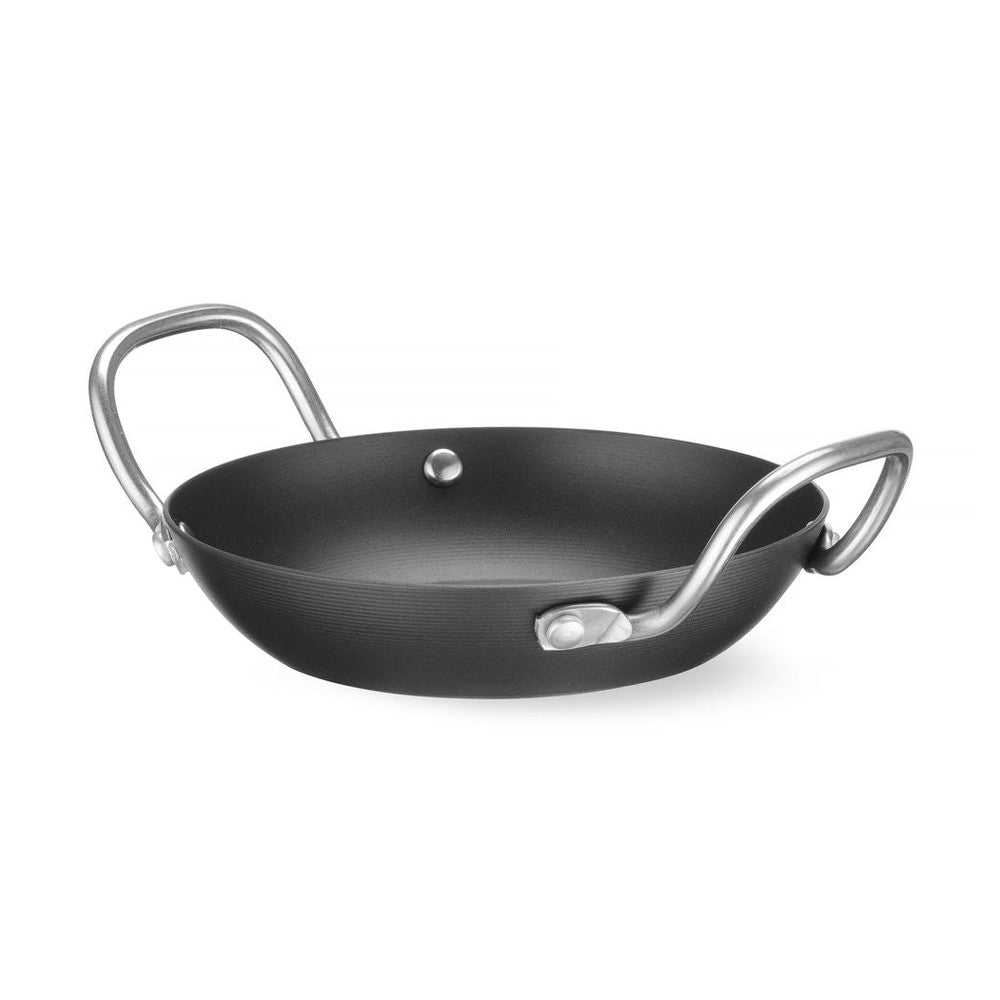 HENDI Servierpfanne Karbonstahl – Ø 164 mm, 2 Griffe