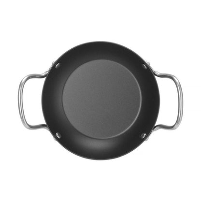 HENDI Servierpfanne Karbonstahl – Ø 164 mm, 2 Griffe