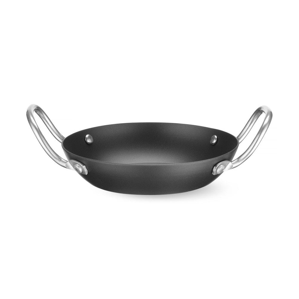 HENDI Servierpfanne Karbonstahl – Ø 184 mm, 2 Griffe